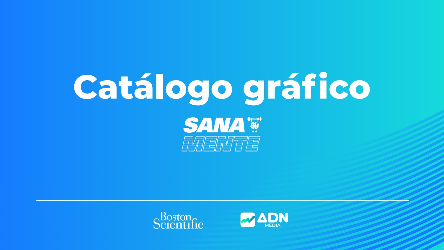 Portada del catálogo gráfico Sanamente con Boston Scientific y ADN Media